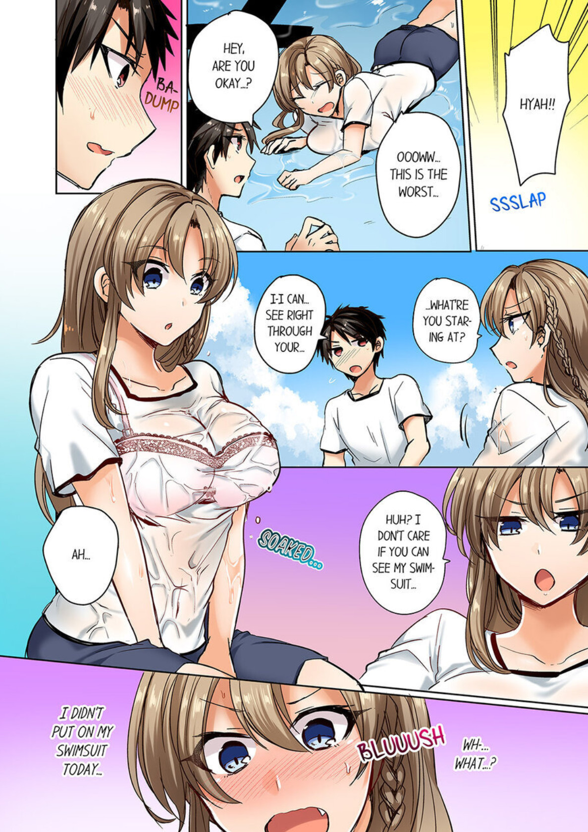 Hentai Manga Comic-My Swimsuit Slipped... And it went in!? A Mixed Synchronized Swimming Club with More Than Just Nip Slips in Store! ~ 1-Read-3